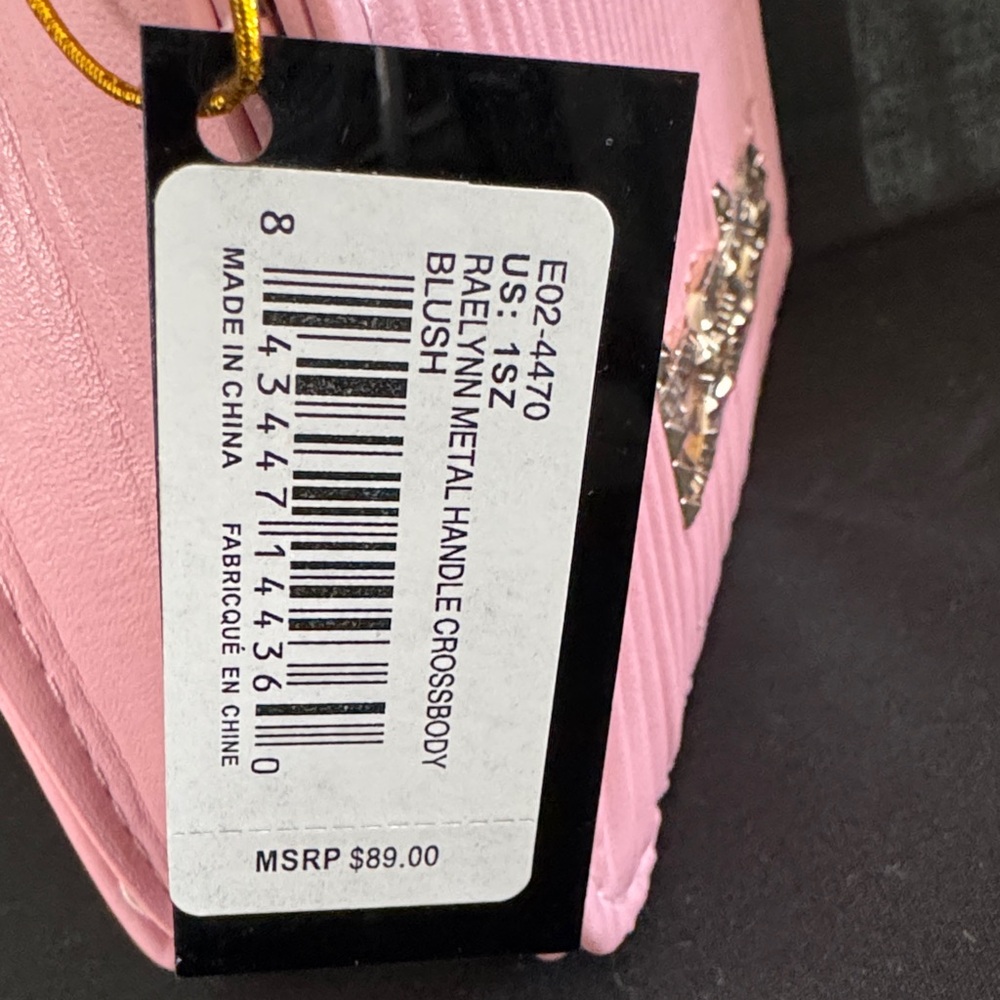 Bebe Pink Ribbed Mini Bag - Picture 2 of 8